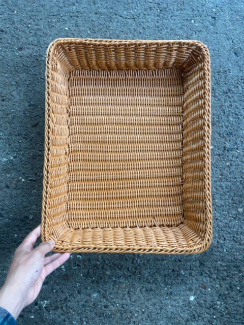 Faux Woven Storage Basket