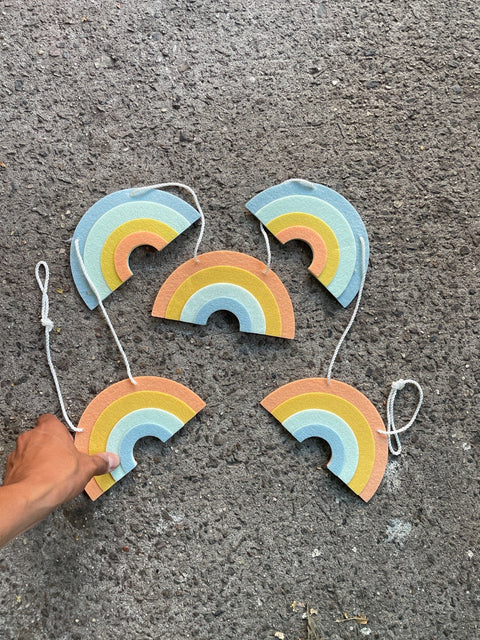 Felt Rainbow Garland
