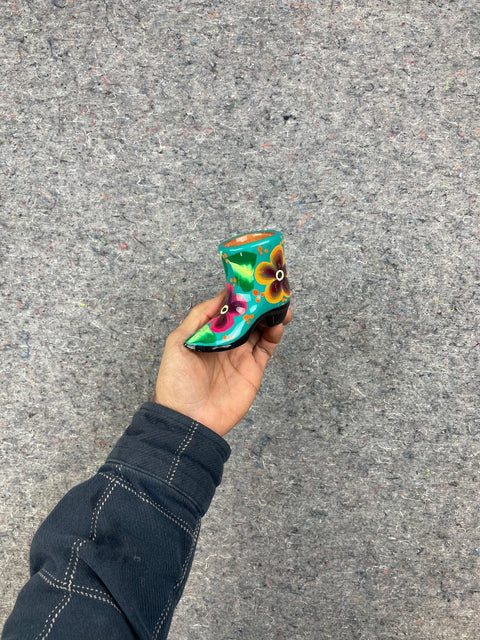 Floral Boot Figurine