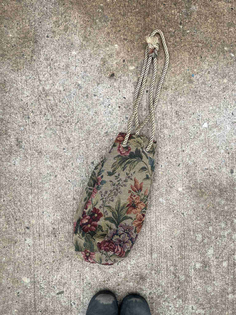 Floral Drawstring Bag
