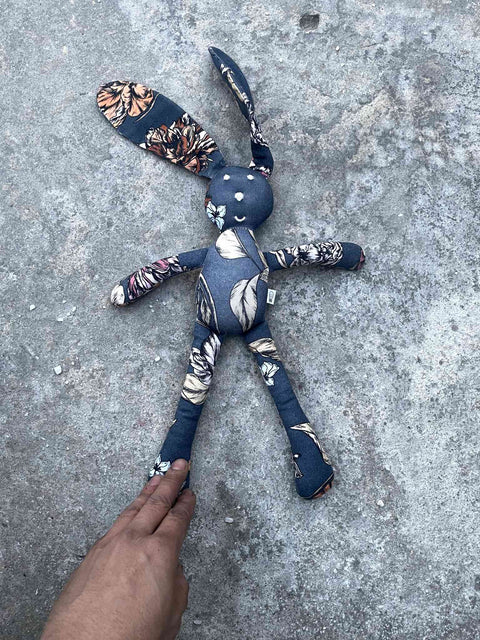Floral Fabric Bunny Toy