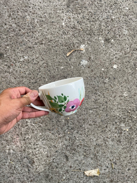 Floral Painted Teacup