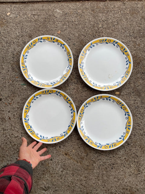 Floral Pattern Dinner Plates Set
