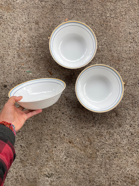 Floral Pattern Large Bowls Set