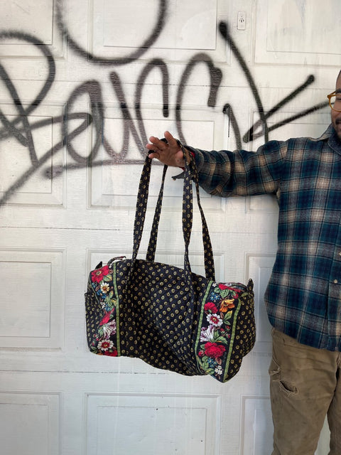 Floral Print Duffel Bag