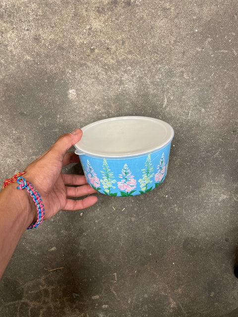Floral Tupperware Container