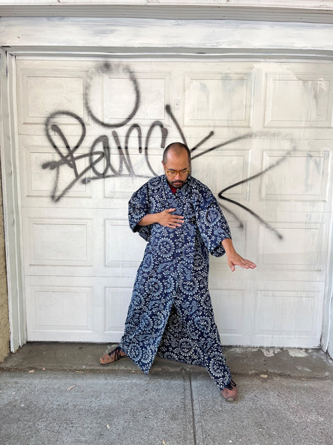 Beautifuly-made, Flowey Kimono, Size M/L