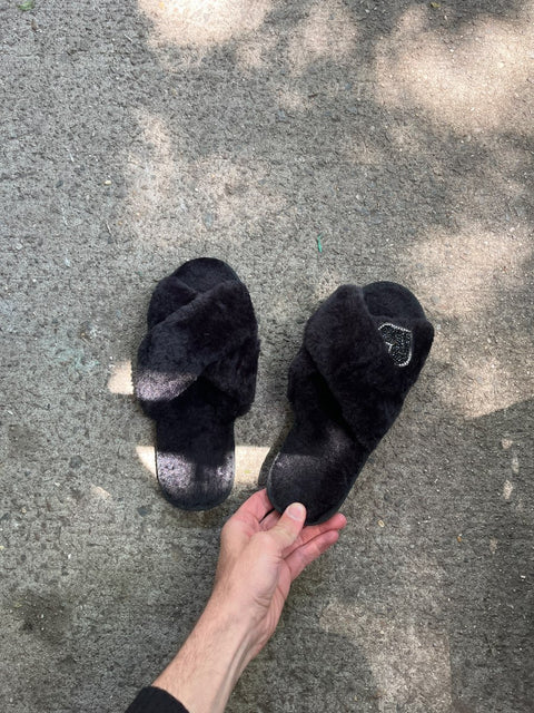 Fluffy Blissful Slippers, Size EU 40-41