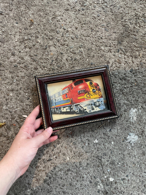 Cute Layered Santa Fe Train Art