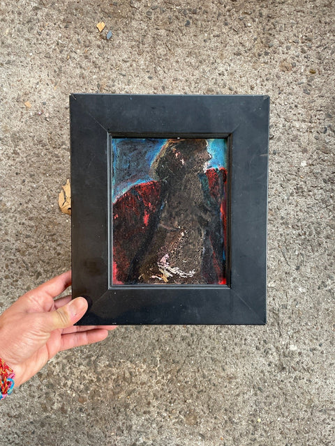 Framed Abstract Portrait Painting