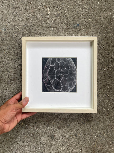 Framed Geometric Sphere Artwork