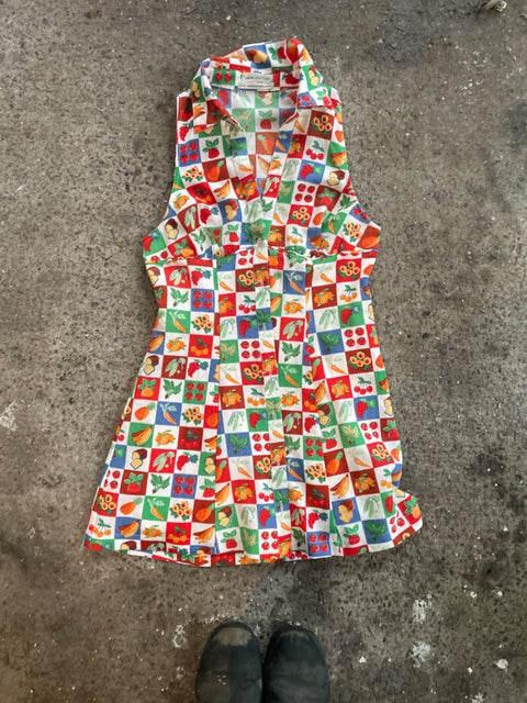 Fruit Print Dress, Sz M