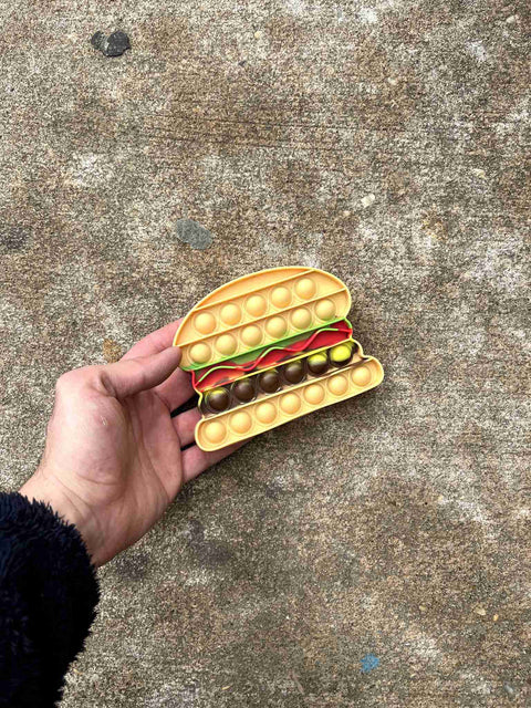Fun Burger Pop It Toy