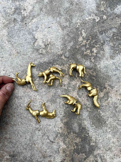 Fun Gold Animal Magnets