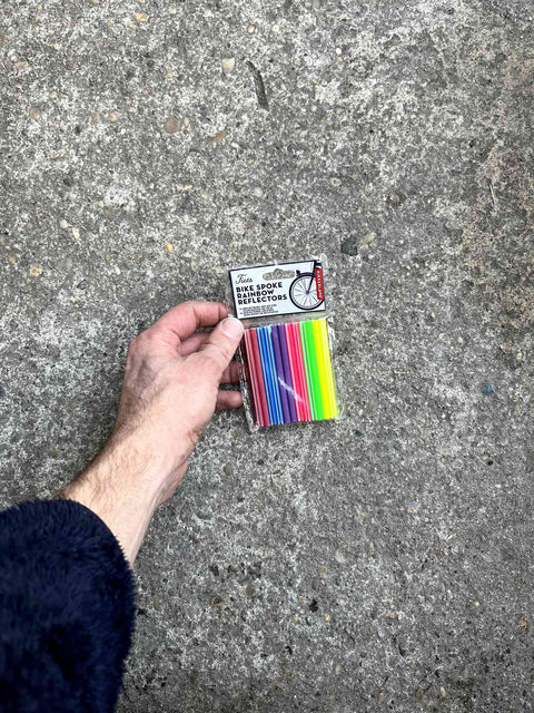 Fun Rainbow Toots Bike Spoke Reflectors