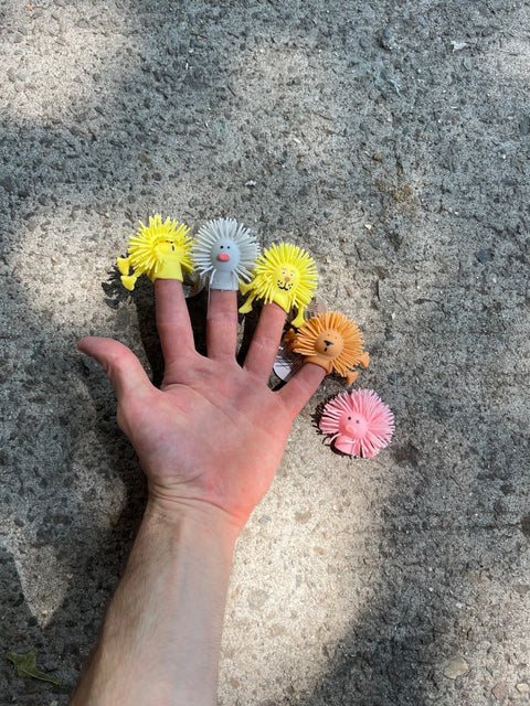 Fuzzy Animal Finger Puppets