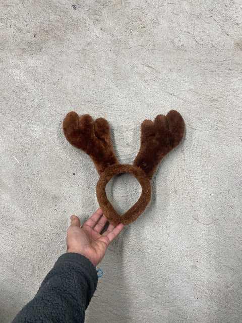 Fuzzy Reindeer Antler Headband
