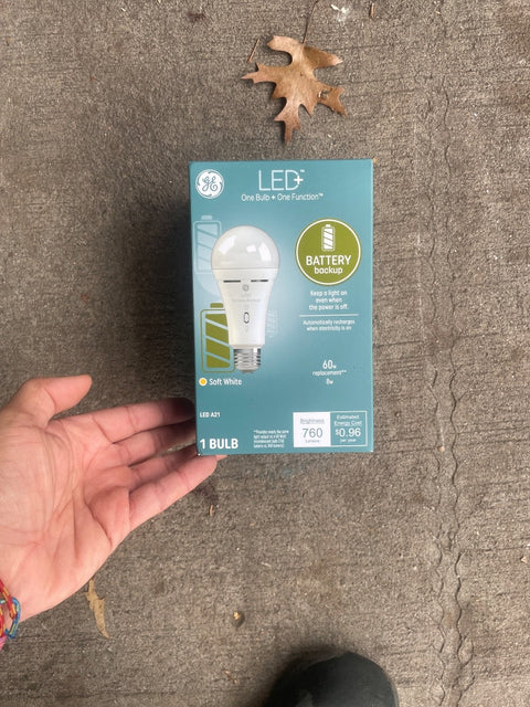 GE LED Battery Backup Bulb