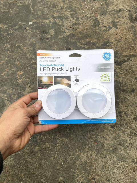 GE Touch-Activated Puck Lights