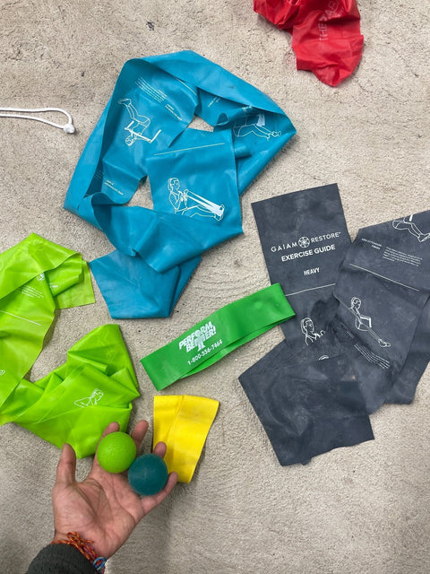 Gaiam Exercise Bands And Stress Balls