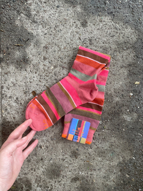 Galio Striped Cotton Socks, Sz 36/40