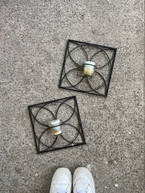 Geometric Candle Holder Set