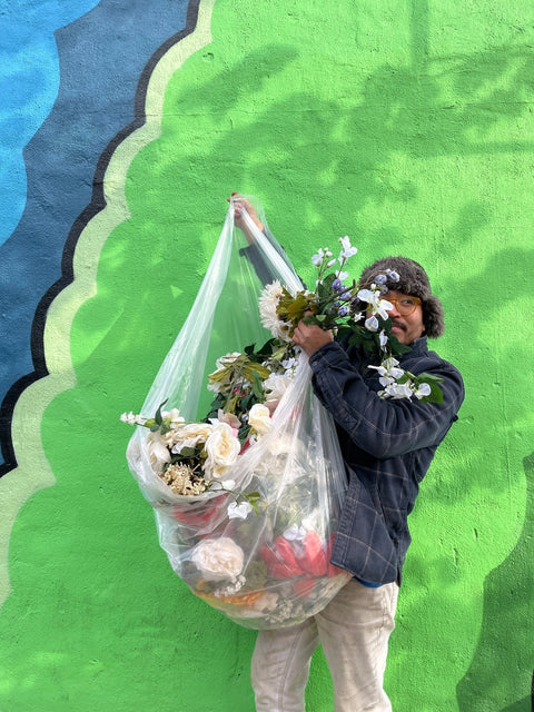 Giant Bag Of Artificial Flowers