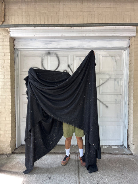 Giant Black Starry Fabric