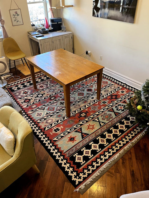 Giant Colorful Patterned Area Rug, 8x10ft