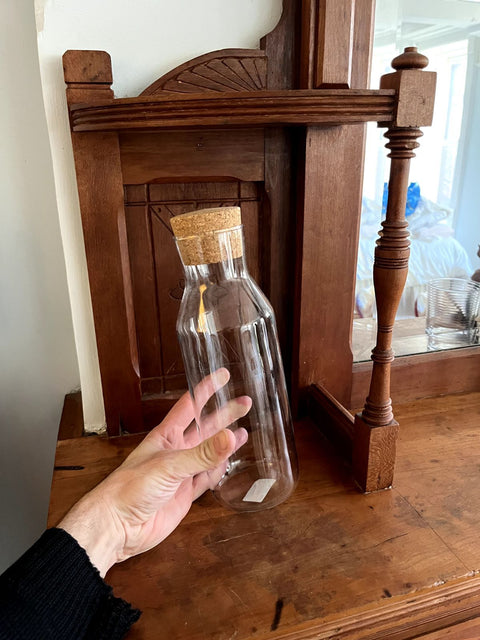 Glass Bottle With Cork Stopper