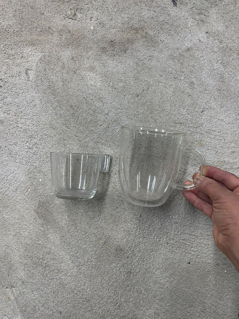 Glass Coffee Cup Set