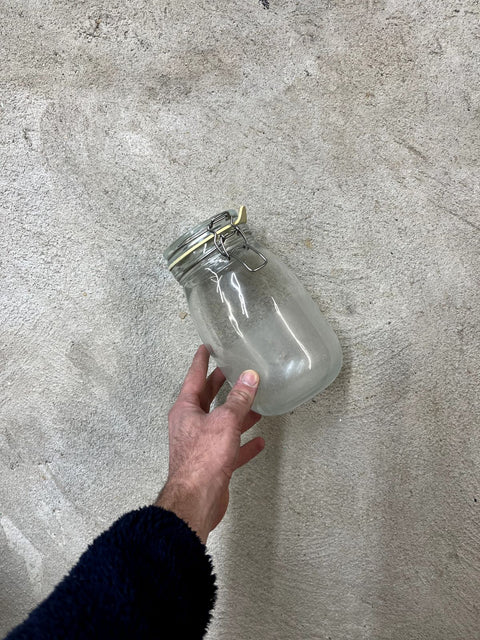 Glass Jar With Clasp