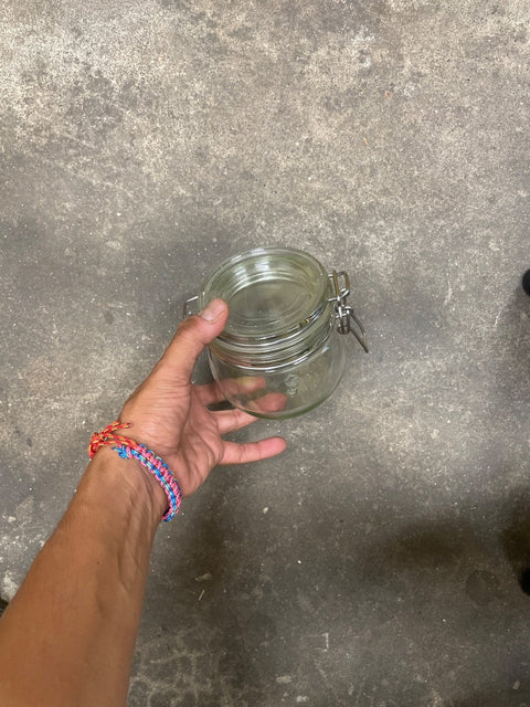 Glass Jar With Clasp Lid