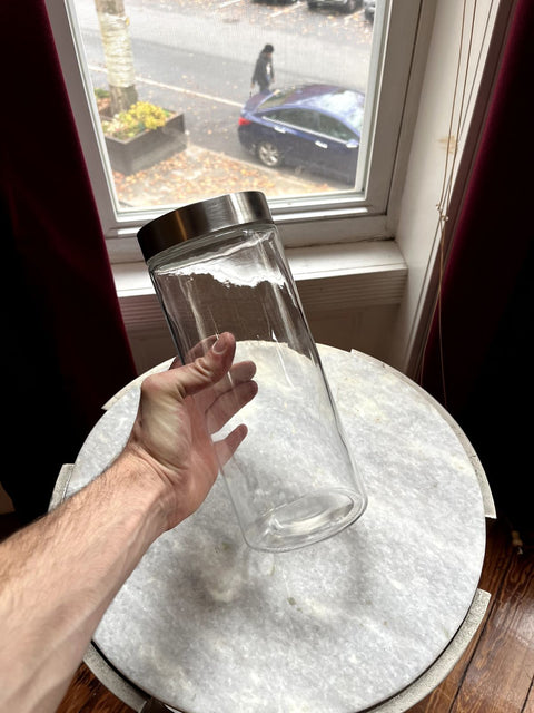 Glass Jar With Metal Lid For Your Spaghetti