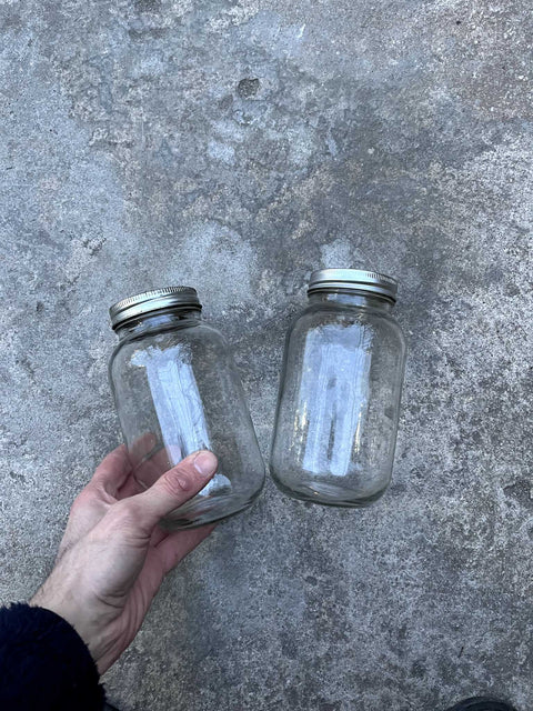 Glass Mason Jars Set
