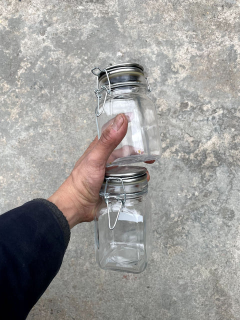Glass Storage Jars Set