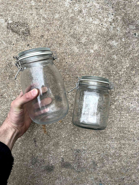 Glass Storage Jars Set