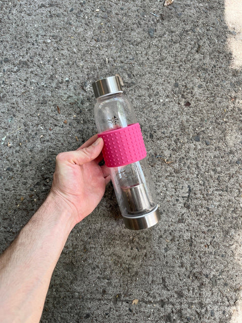 Glass Water Bottle To Infuse Your Cold Sencha