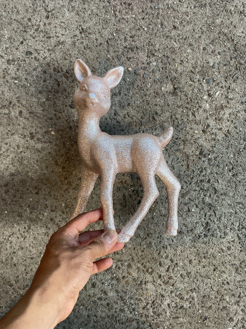 Glittery Fawn Figurine