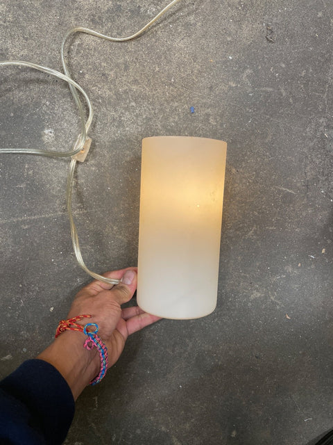 Glowing Frosted Bedside Table Lamp