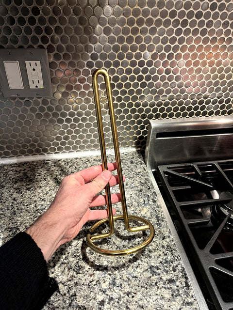 Gold Paper Towel Holder