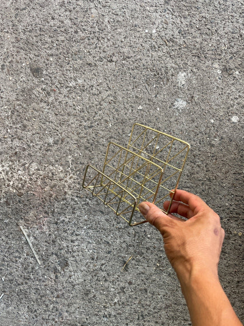 Gold Wire Letter Organizer