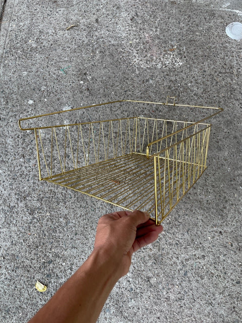 Gold Wire Storage Baskets