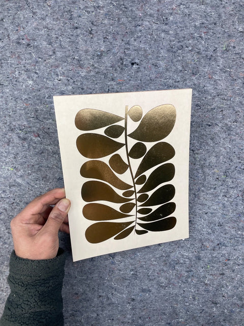 Golden Leaf Art Print