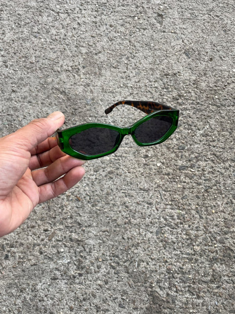 Green-Framed Sunglasses