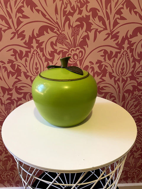 Green Apple Metal Urn