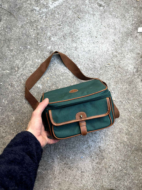 Green Canvas Crossbody Bag