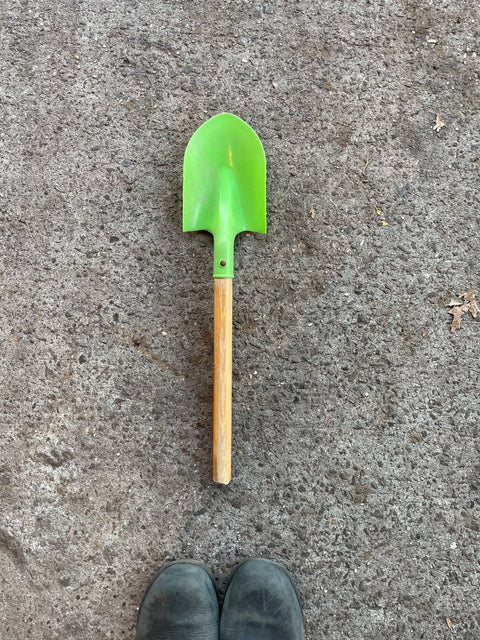 Green Children's Garden Shovel