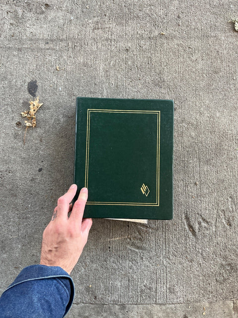 Green Collectible Photo Album With Plastic Sleeves
