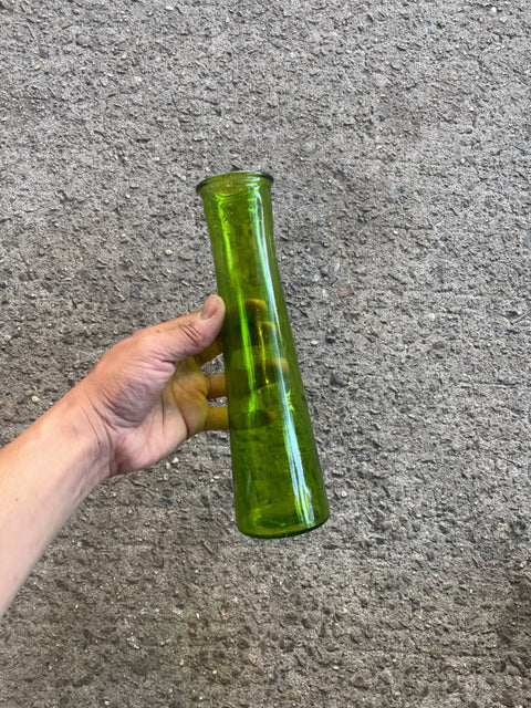 Green Glass Decorative Vase